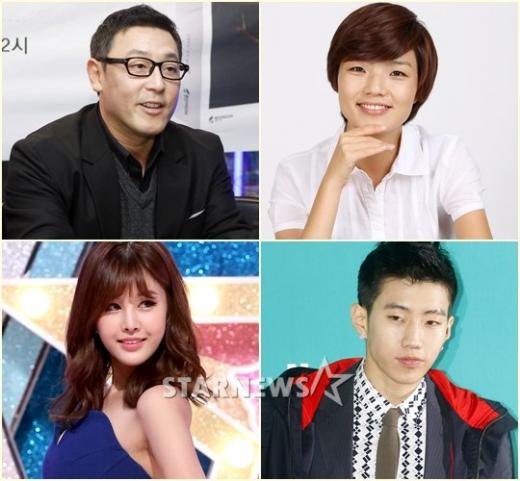 (왼쪽위부터 시계방향) 이병진, 안영미, 박재범, 박은지 ⓒ스타뉴스 
