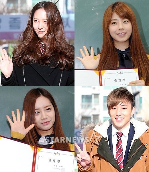 f(x) 크리스탈, 주니엘, B.A.P 종업, 걸스데이 혜리(사진 위 왼쪽부터 시계방향) ⓒ사진=홍봉진 최부석 기자