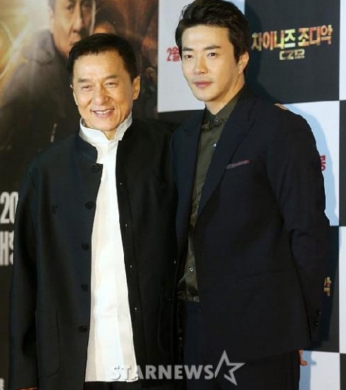 성룡(왼쪽) 권상우 ⓒ이동훈 기자