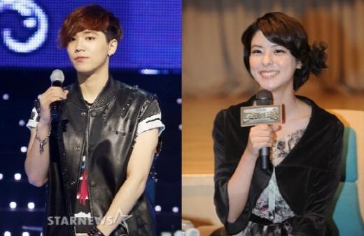 이홍기(왼쪽, ⓒ스타뉴스)와 후지이 미나(SBS 제공)