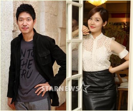 배우 유준상(왼쪽)과 성유리 ⓒ임성균 기자, 홍봉진 기자