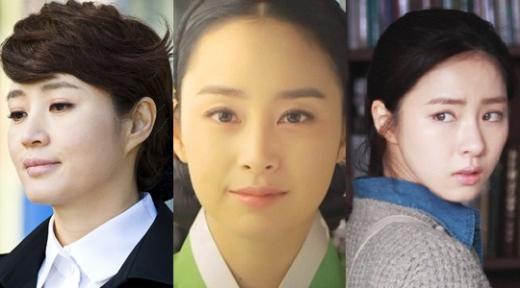 KBS 2TV '직장의 신' 김혜수, SBS '장옥정' 김태희, MBC '남자가 사랑할 때' 신세경(왼쪽부터) <사진=KBS, SBS, MBC>