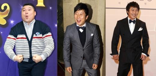 강호동 이수근 김병만(맨 좌측부터 우측으로) ⓒ스타뉴스