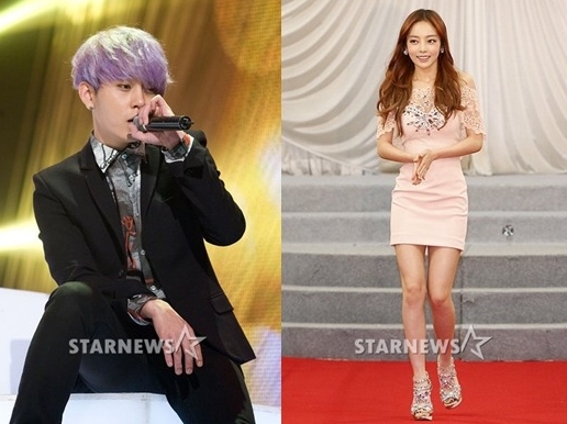 용준형(왼쪽)과 구하라 ⓒ스타뉴스