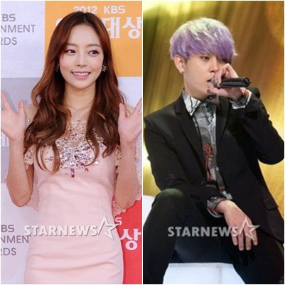구하라(왼쪽)과 용준형 ⓒ사진=스타뉴스 