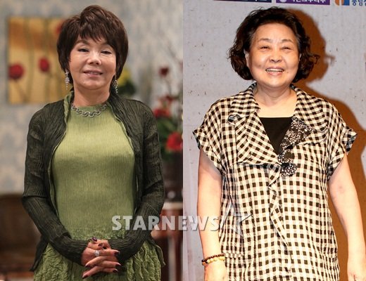 배우 김수미(왼쪽)와 강부자 /사진=스타뉴스
