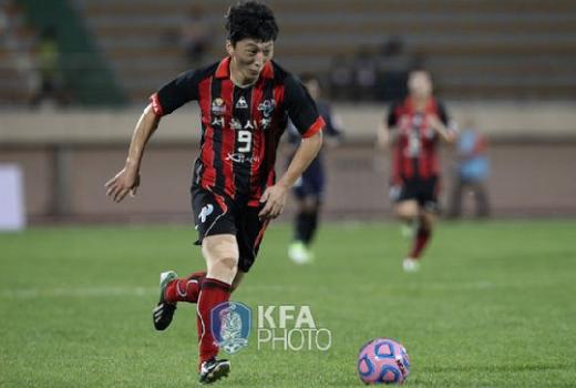 서울시청 소속 박은선 /사진=대한축구협회 <br /><br />
<br /><br />
