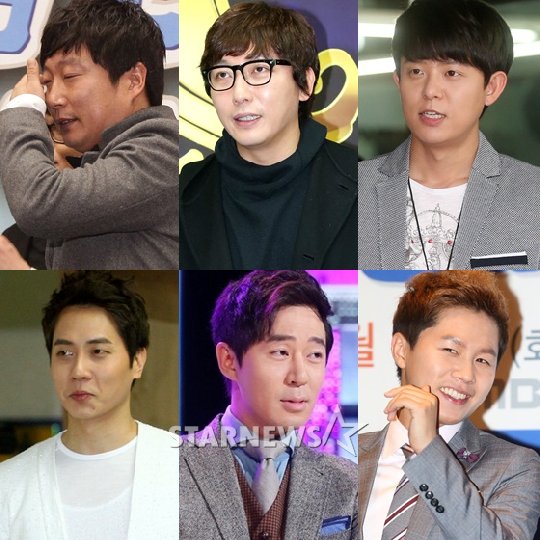 이수근, 탁재훈, 토니안, 양세형, 붐, 앤디(왼쪽 위부터 시계방향) /사진=스타뉴스