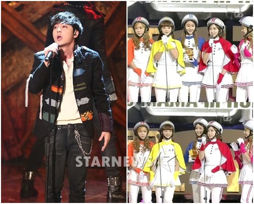 로이킴(왼쪽, 스타뉴스)과 크레용팝(Mnet '2013 MAMA' 캡처')