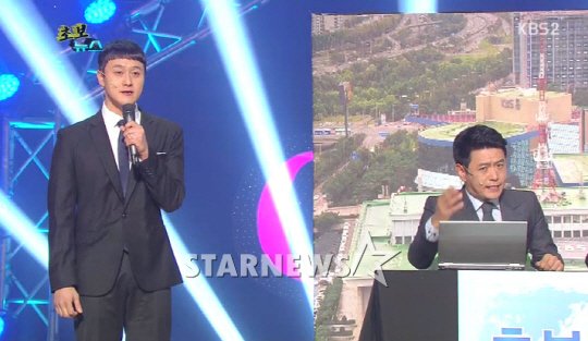 / KBS 2TV '개그콘서트'의 새 코너 '초보뉴스'의 김원효(왼쪽)와 김대희 