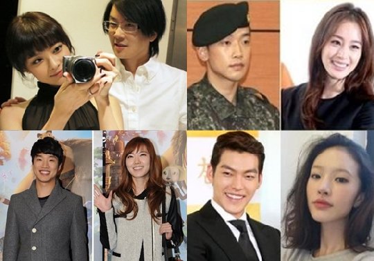 (왼쪽 위부터 시계방향으로) 서태지 이은성, 비 김태희, 유지안 김우빈, 신보라 김기리 / 사진=머니투데이 스타뉴스, 서태지닷컴, 유지안 인스타그램