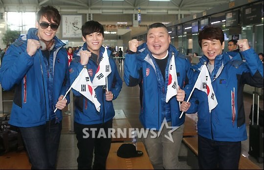줄리엔강, 존박, 강호동, 박성호(왼쪽부터)/사진=홍봉진 기자 
