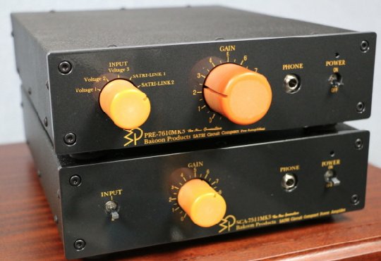 바쿤 프리앰프 PRE7610mk3, 파워앰프 SCA7511mk3-2