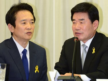 경기도지사 후보 남경필, 김진표/사진=뉴스1