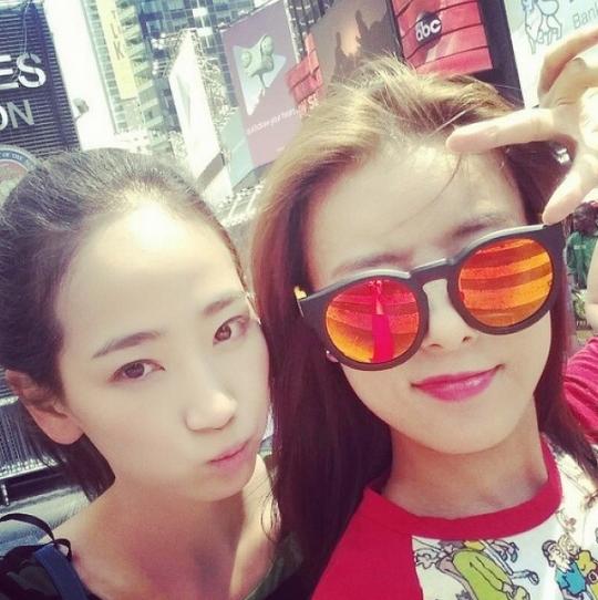 예은(왼쪽)과 유빈./사진=예은 인스타그램 캡처