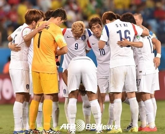 2014 브라질 월드컵에 출전한 한국 축구대표팀 /AFPBBNews=뉴스1 