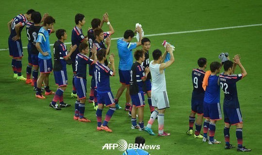 일본 축구 대표팀. /사진 및 GIF, AFPBBNews=뉴스1, 경기 중계 영상 편집