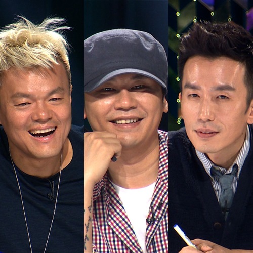 (왼쪽부터) 박진영, 양현석, 유희열/사진제공=SBS