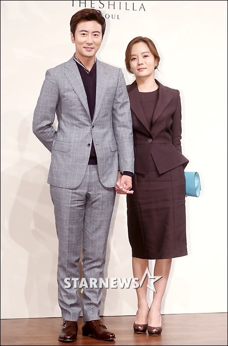 박건형 결혼식에 참석한 배우 채림과 가오쯔치 부부 / 사진=홍봉진 기자