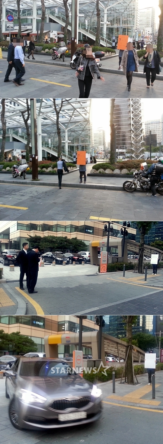 1인 시위를 펼치고 있는 한화 팬들. /사진=김우종 기자