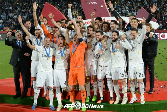 클럽월드컵 우승을 차지한 레알 마드리드. /AFPBBNews=뉴스1