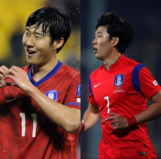 2011년 손흥민(왼쪽)과 2014년 손흥민(오른쪽). /AFPBBNews=뉴스1 및 KFA 제공<br /><br />
<br /><br />
