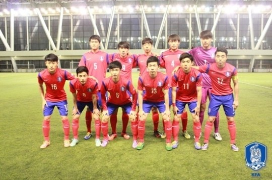한국 U-18 대표팀. /사진=대한축구협회 제공<br /><br />
<br /><br />
