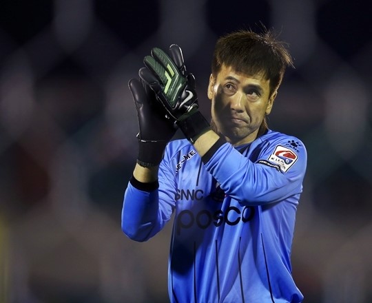 김병지. /사진=한국프로축구연맹 제공<br /><br />
<br /><br />
