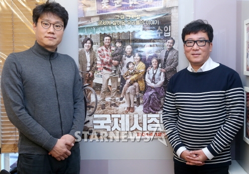 길영민 JK필름 대표(왼쪽)와 윤제균 감독/사진=홍봉진 기자