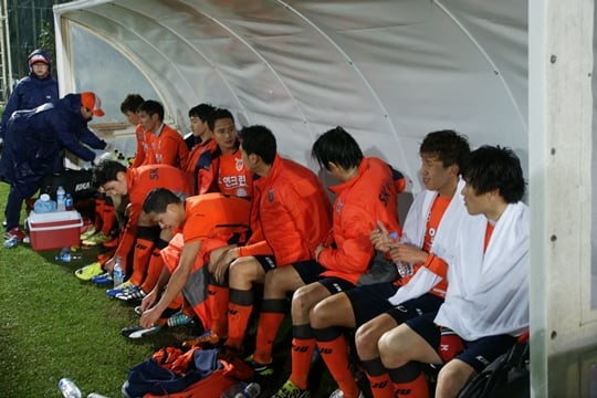 제주FC 선수들. /사진=제주 유나이티드 제공<br /><br />
<br /><br />
