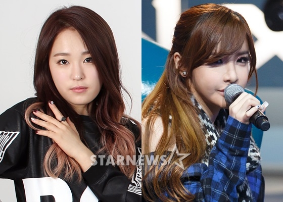 에이코어 케미(왼쪽)와 2NE1 박봄 /사진=스타뉴스