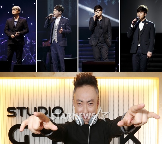 바이브(윤민수, 류재현), 포맨(신용재, 김원주)(위)과 박명수 /사진=스타뉴스DB, 더바이브엔터테인먼트
