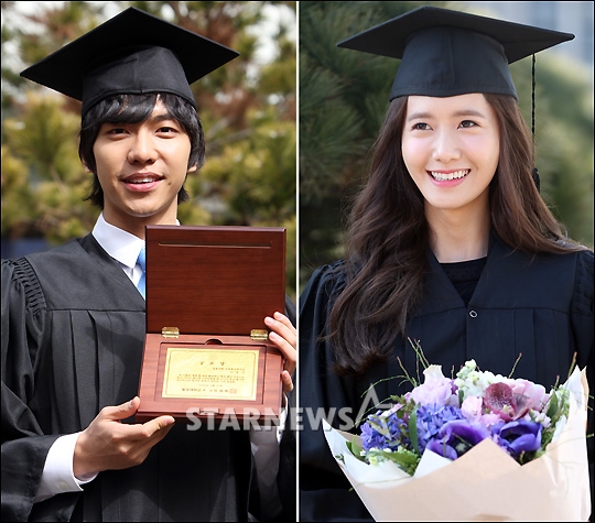 우리는 동문 커플, 2009년 졸업한 이승기와 2015년 졸업한 윤아