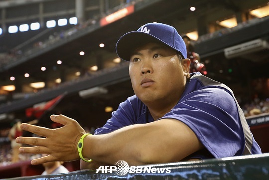 류현진(28, LA 다저스)이 어깨 통증으로 인해 부상자 명단에서 시즌을 시작하게 됐다. /AFPBBNews=뉴스1