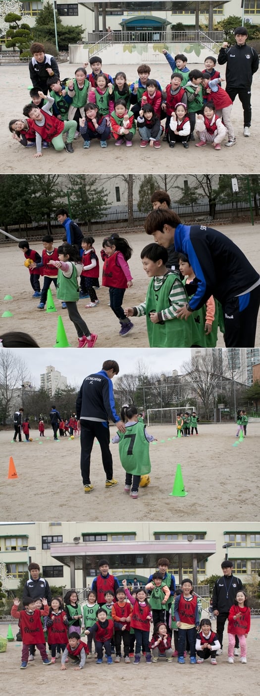 성남FC가 실시한 \'찾아가는 축구교실\'의 모습. /사진=성남FC 제공