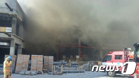 분당 정자동 근처에서 화재가 발생했다. /사진=뉴스1