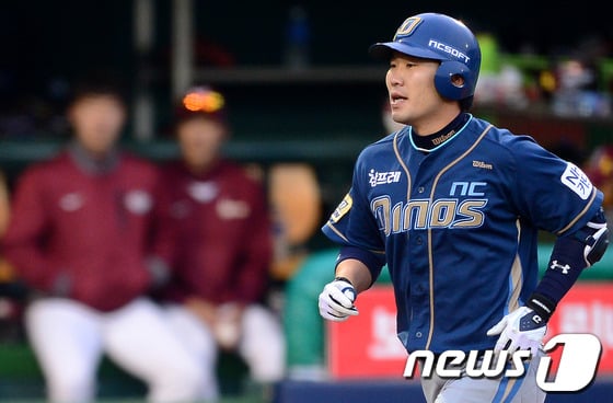 NC 지석훈. /사진=뉴스1<br /><br />
<br /><br />
