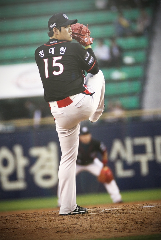 kt 정대현. /사진=kt 위즈<br /><br />
<br /><br />
