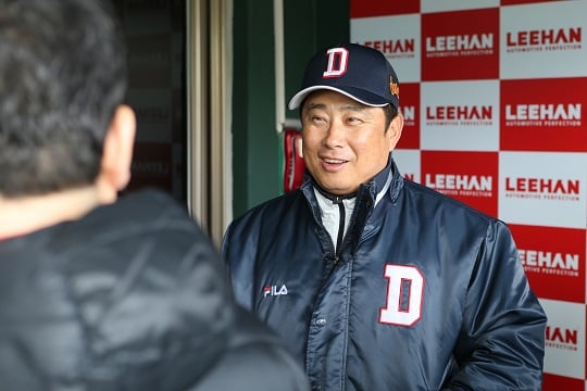 두산 김태형 감독. /사진=두산 베어스<br /><br />
<br /><br />
