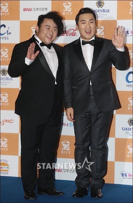 개그맨 송영길(사진 왼쪽)과 이상훈/사진=이동훈 기자