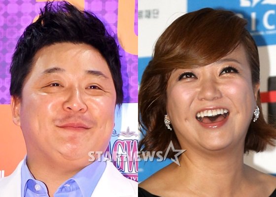 개그맨 윤정수와 개그우먼 김숙 /사진=스타뉴스