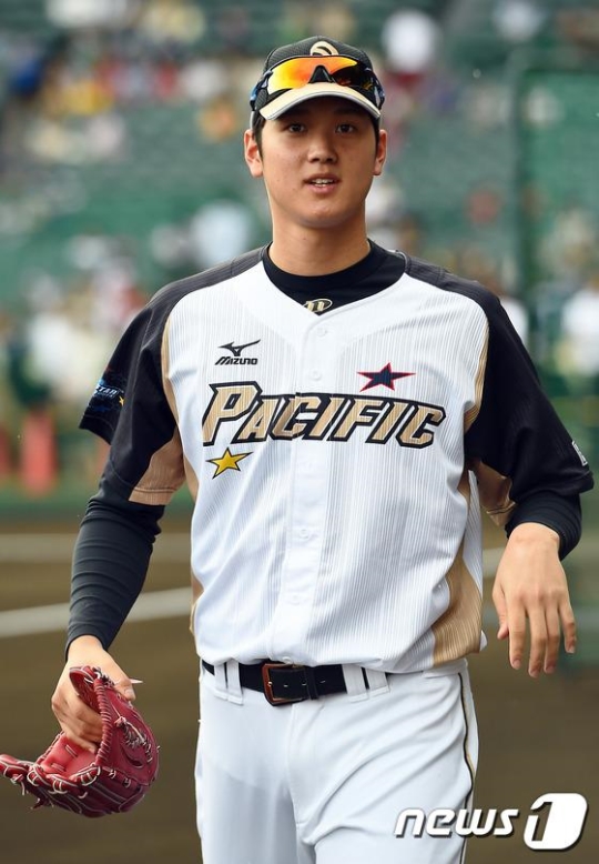 오는 8일 한국과의 '2015 WBSC 프리미어12' 개막전에서 일본 선발 투수로 나설 오타니 쇼헤이(21). /사진=뉴스1<br /><br />
<br /><br />
