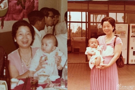 주걸륜과 그의 외조모 /사진출처=주걸륜 웨이보