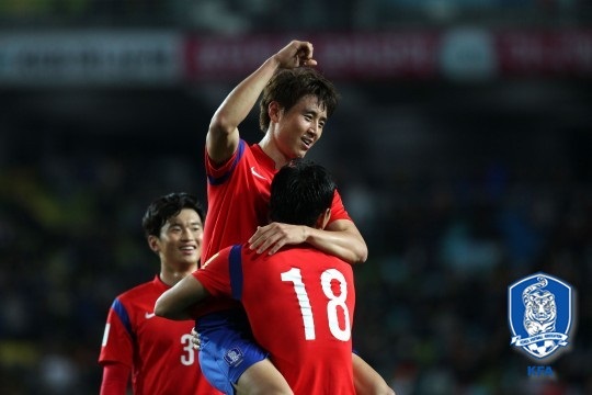 한국에게 두 번째 골을 안겨준 구자철. /사진=대한축구협회 제공