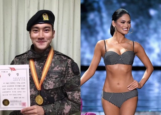 최시원(왼쪽)과 미스 유니버스로 뽑힌 피아 알론소 워츠바흐 / 사진=최시원 인스타그램, AFPBBNews=뉴스1