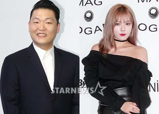 싸이(왼쪽)와 현아 / 사진=스타뉴스