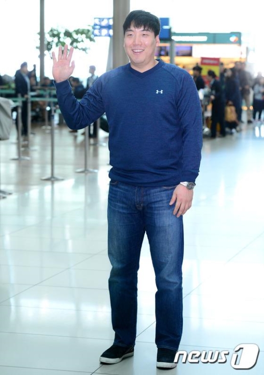 23일 미국으로 출국한 김현수. /사진=뉴스1