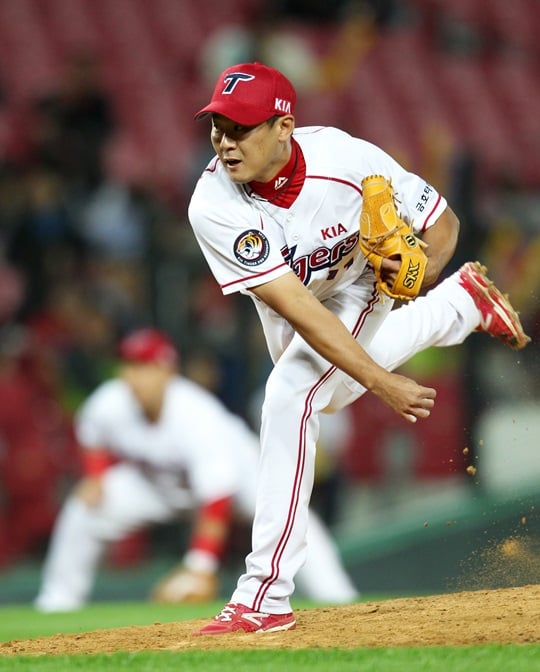 KIA 타이거즈 김광수(35). /사진=KIA 타이거즈 제공<br /><br />
<br /><br />
