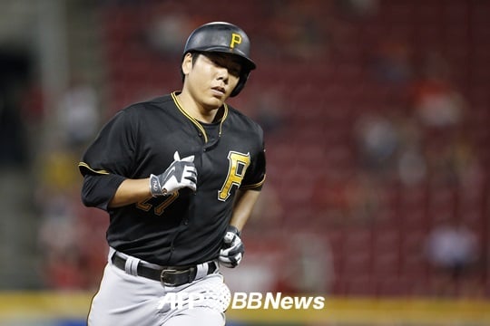 강정호./AFPBBNews=뉴스1<br /><br />
<br /><br />
