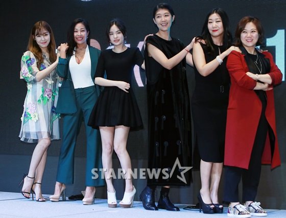 (왼쪽부터) 티파니, 제시, 민효린, 홍진경, 라미란, 김숙/사진=김창현 기자